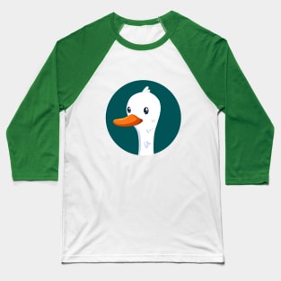 Cute Duck with sparkly eyes Baseball T-Shirt